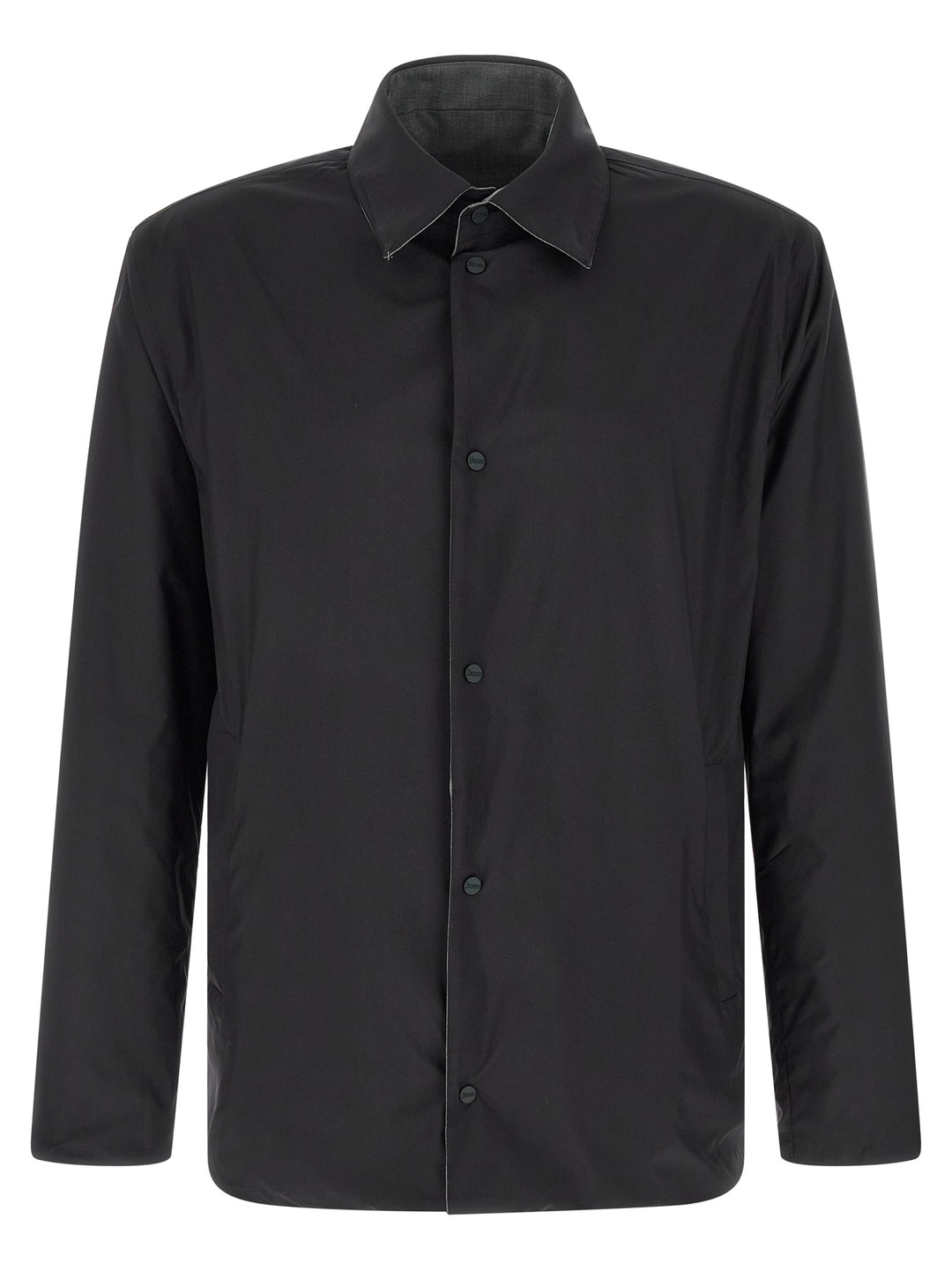 Herno Gray Polyester Full-Length Jacket
