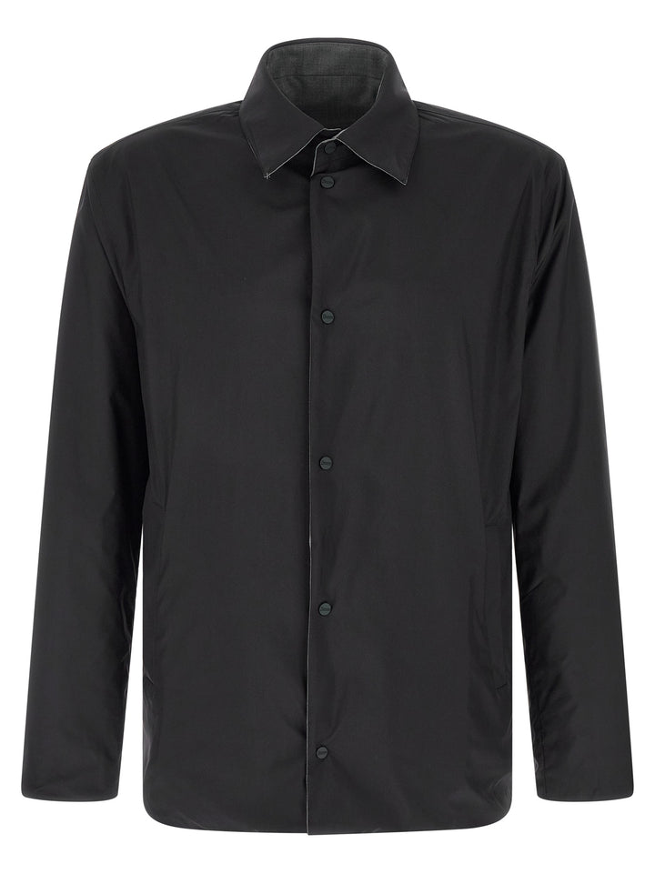 Herno Gray Polyester Full-Length Jacket