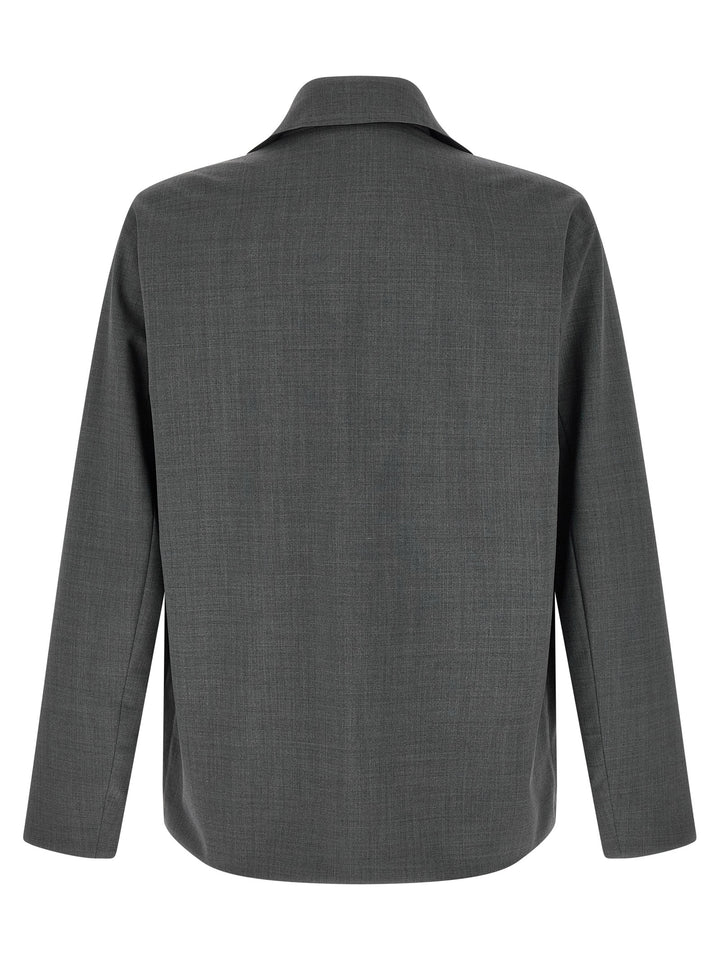 Herno Gray Polyester Full-Length Jacket