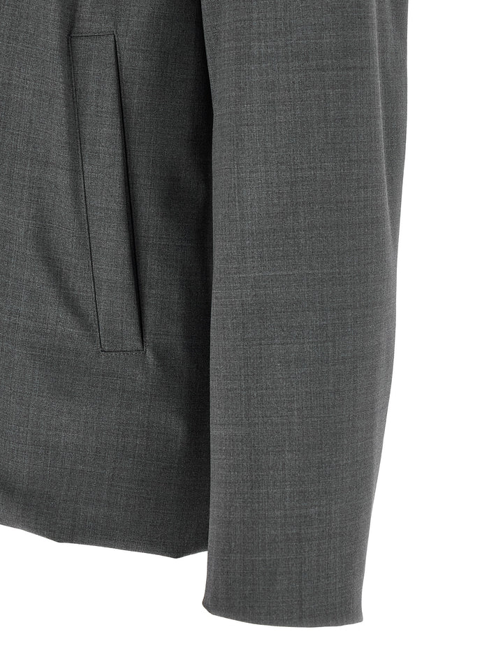 Herno Gray Polyester Full-Length Jacket