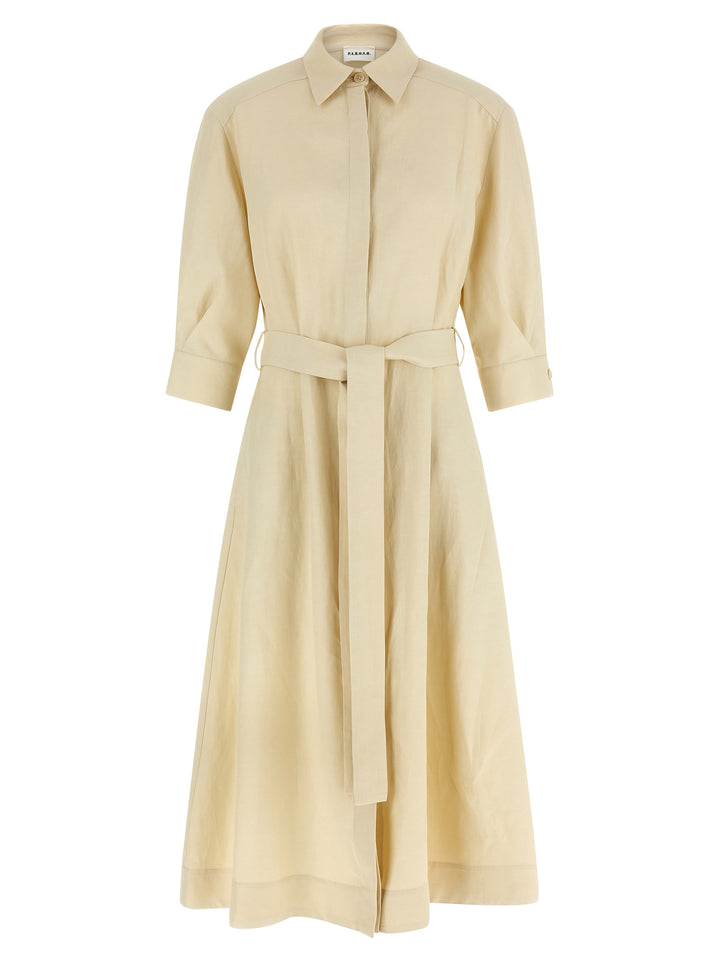 P.A.R.O.S.H. Beige Viscose Long Dress