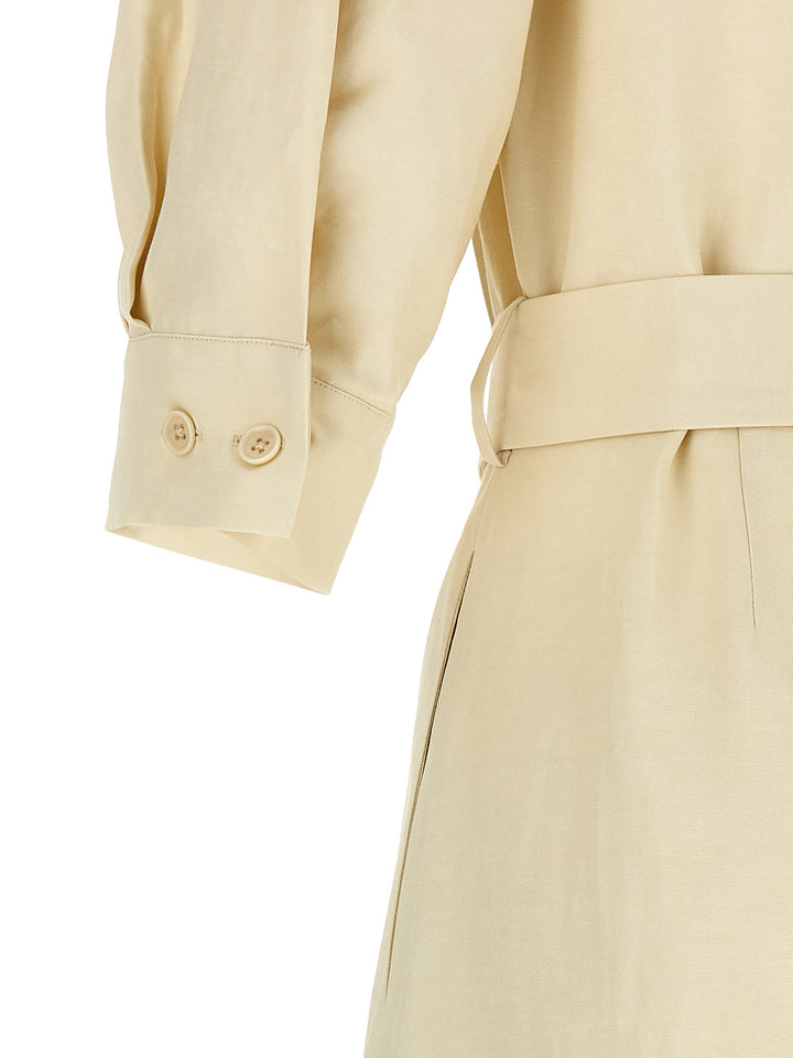 P.A.R.O.S.H. Beige Viscose Long Dress