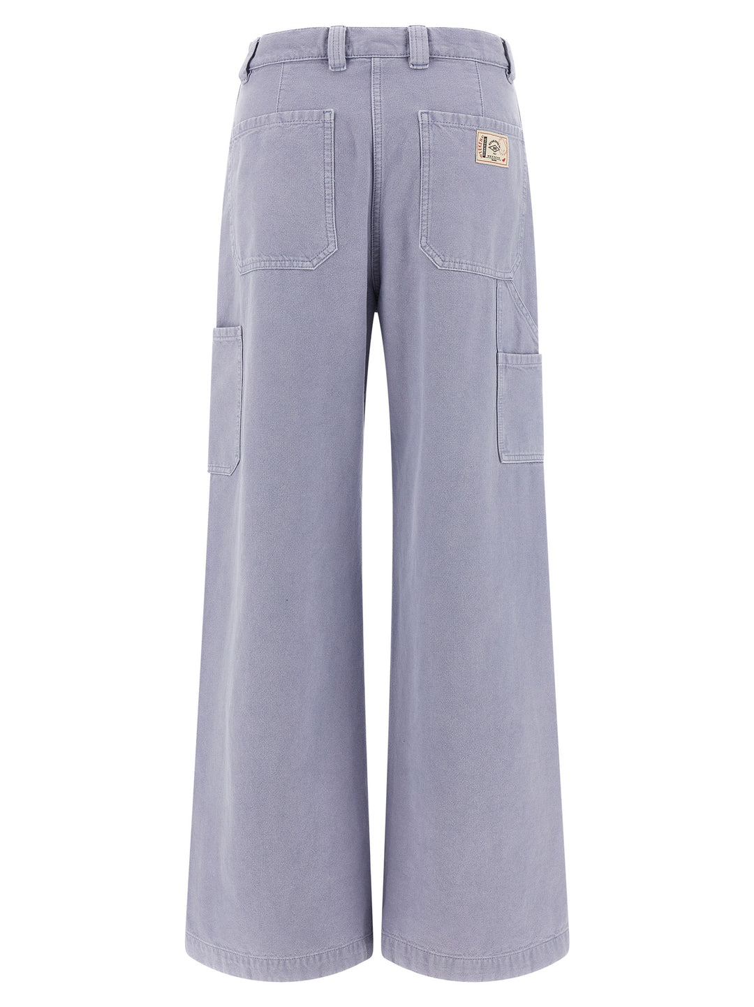 Max Mara Purple Cotton Casual Pants