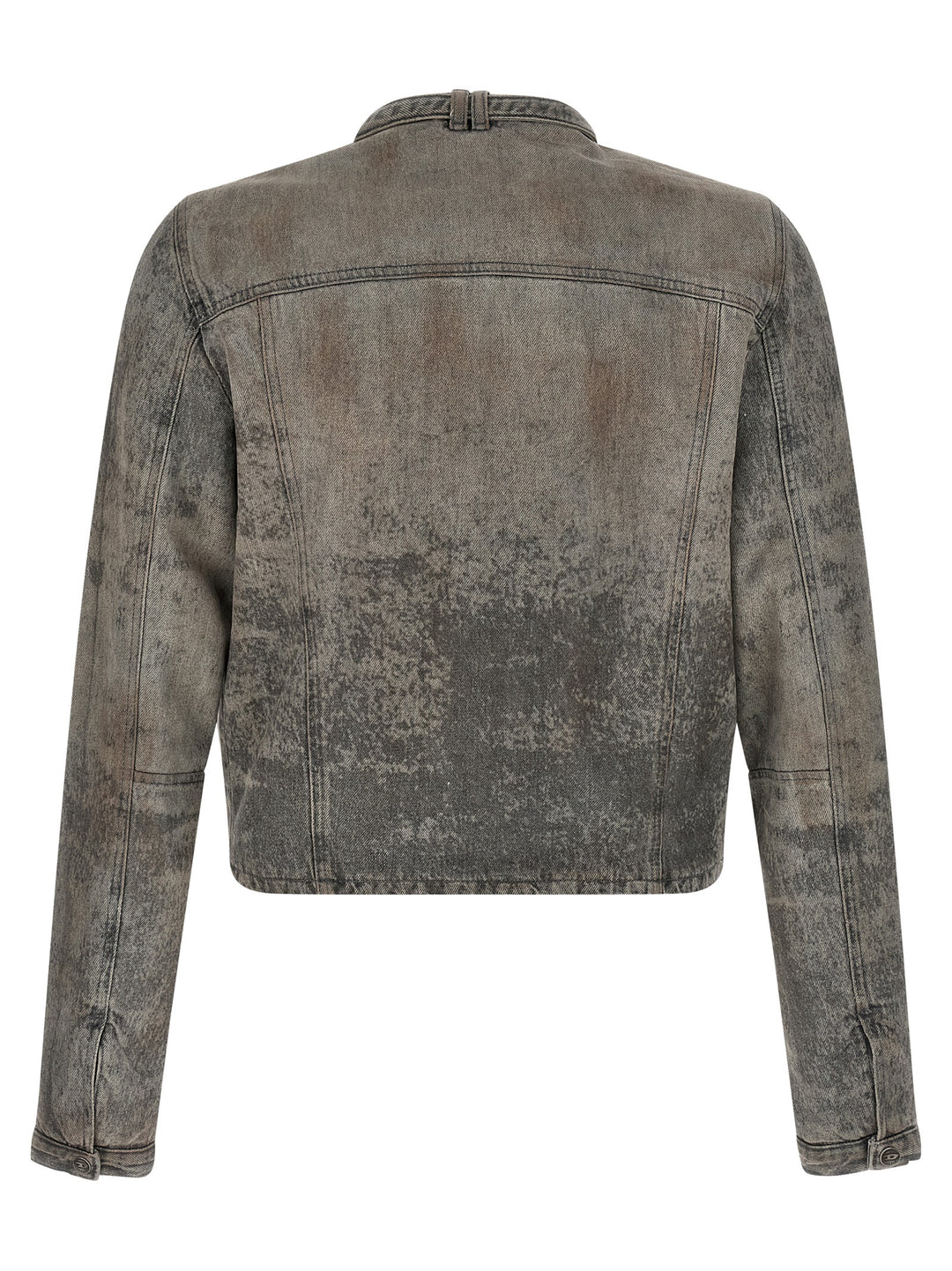 Diesel Gray Cotton Denim Jacket