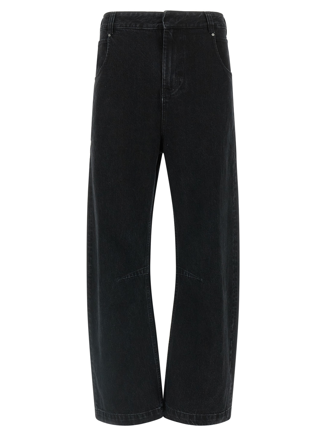 Entire Studios Black Cotton Straight-Leg Jeans