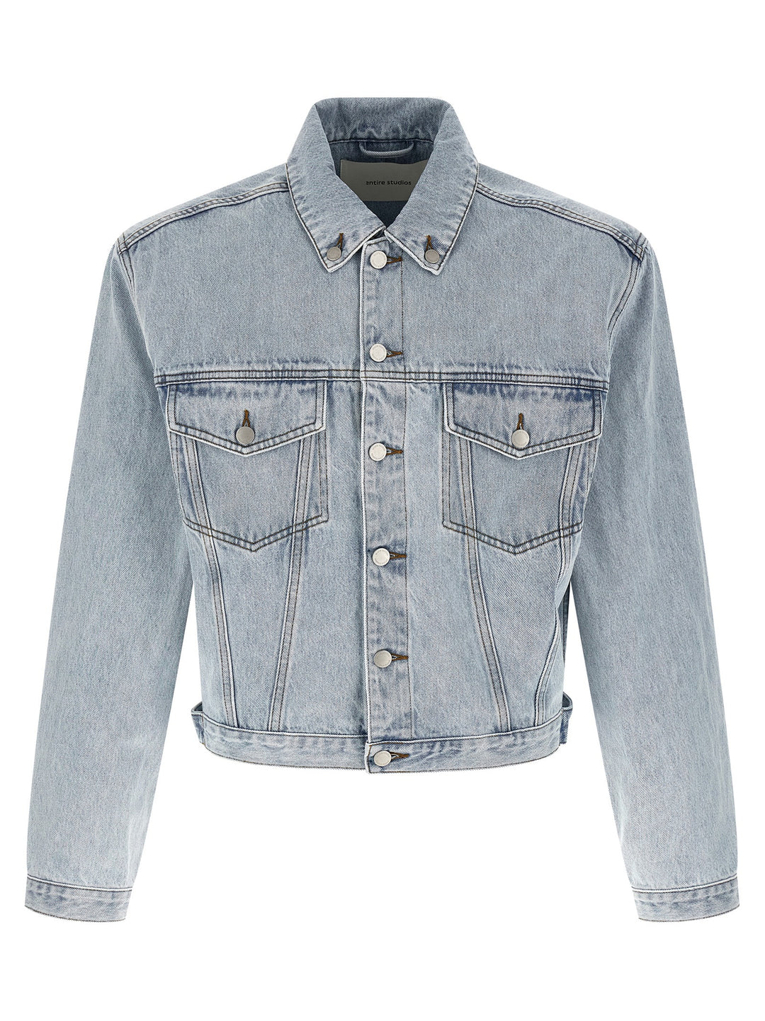 Entire Studios Blue Cotton Denim Jacket