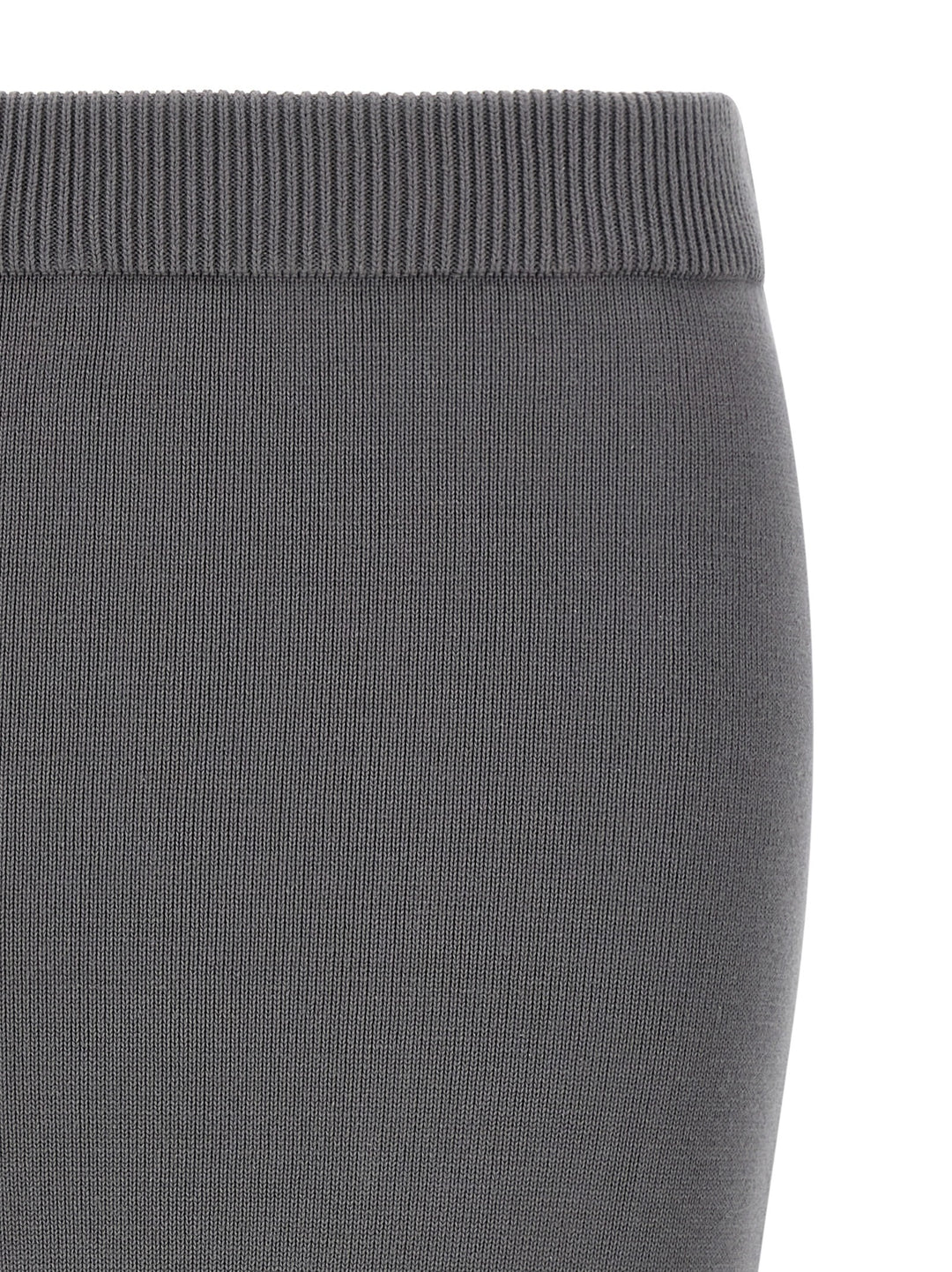 Entire Studios Gray Cotton Midi Skirt