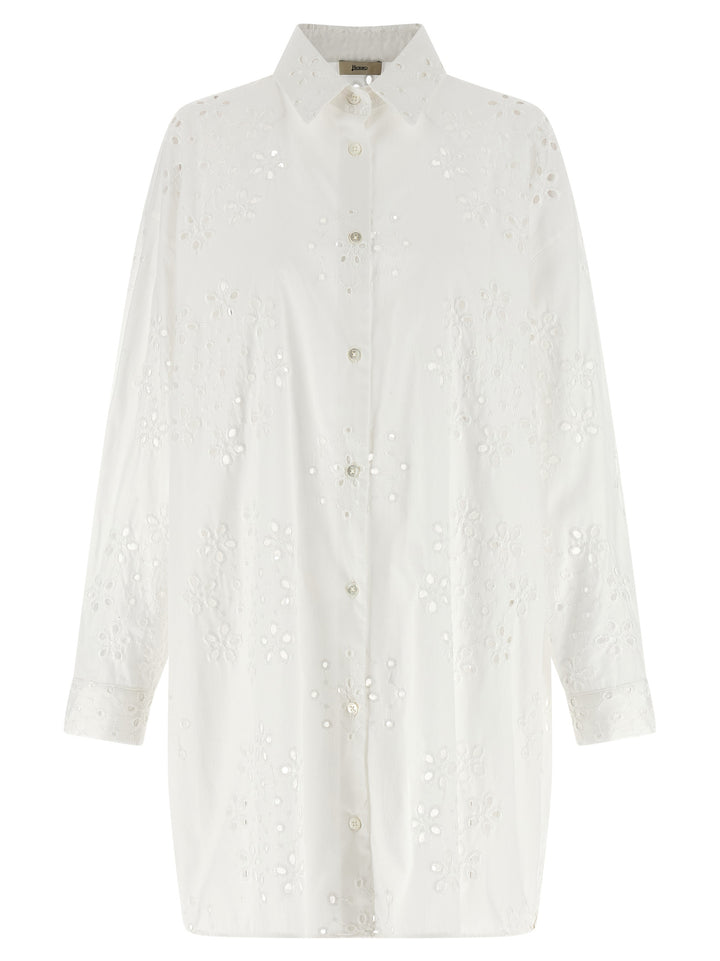 Herno White Cotton Blouse