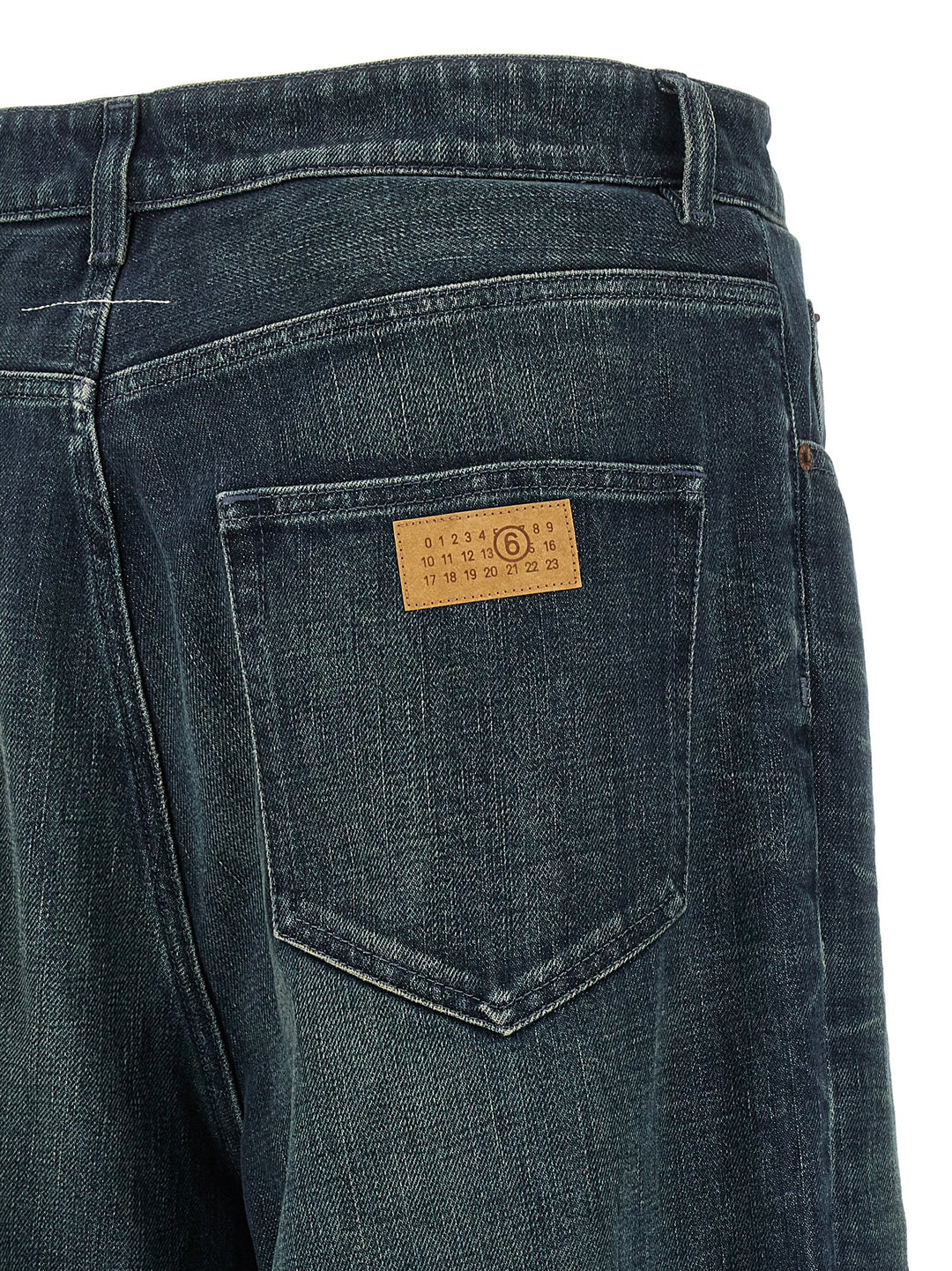 MM6 Maison Margiela Blue Cotton Jeans Denim
