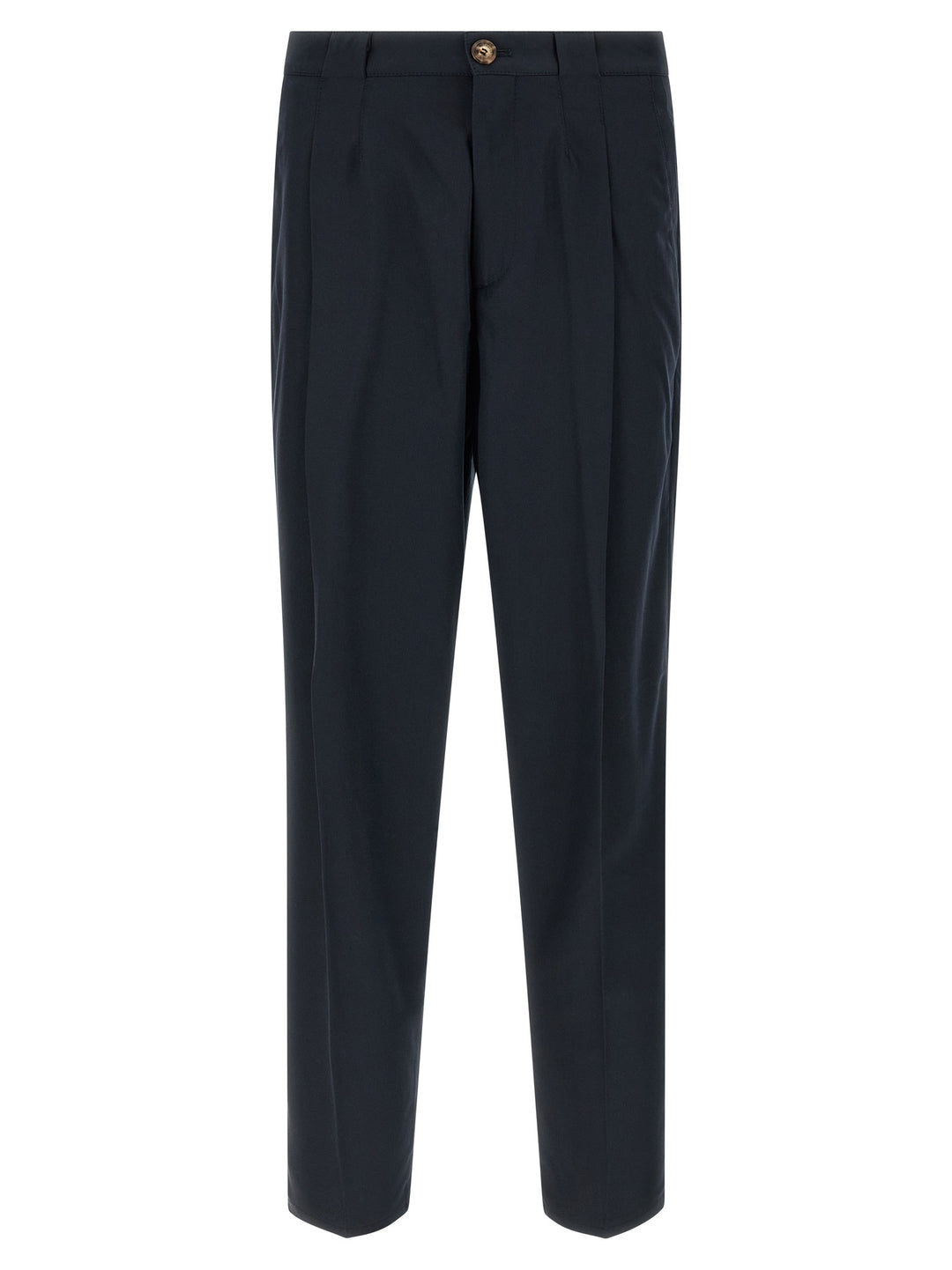 Brunello Cucinelli Blue Cotton Chino Pants