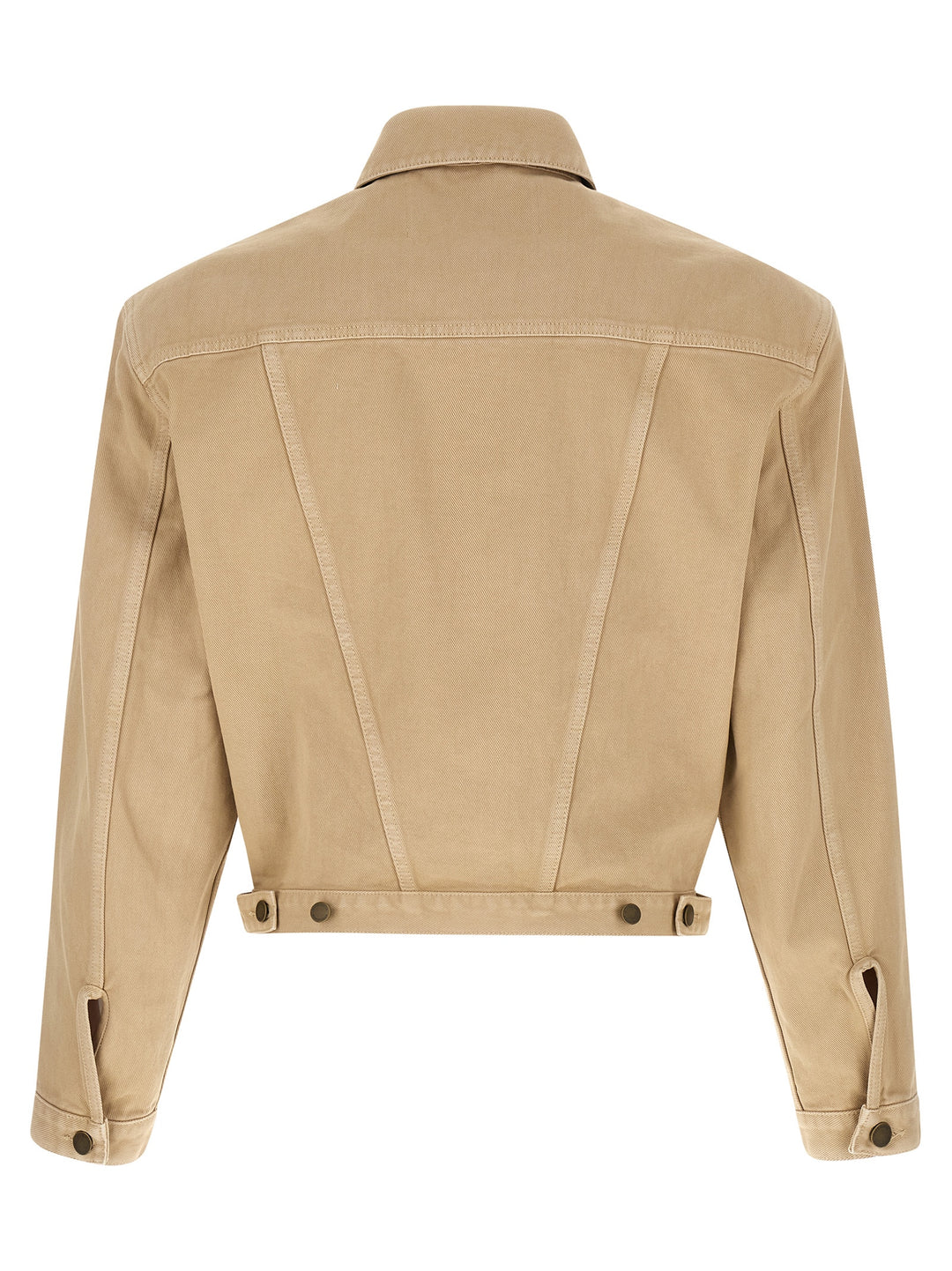 Entire Studios Beige Cotton Denim Jacket