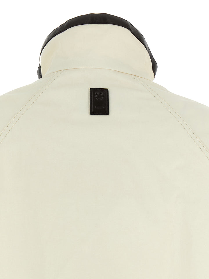 Ferragamo White Linen Full-Length Jacket