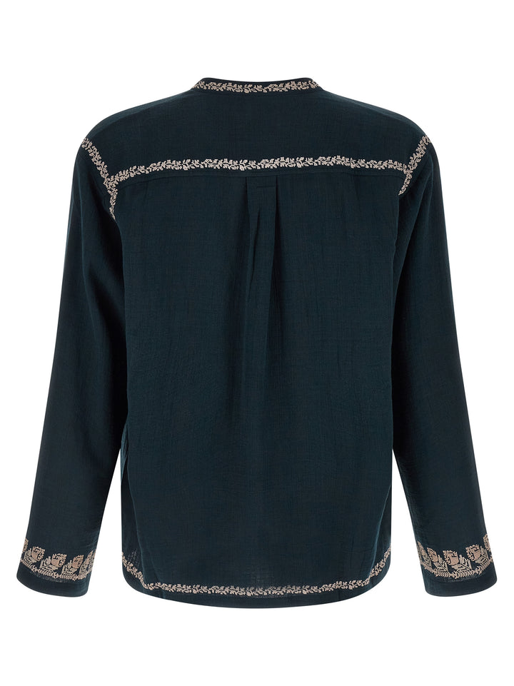 Isabel Marant Blue Cotton Blouse