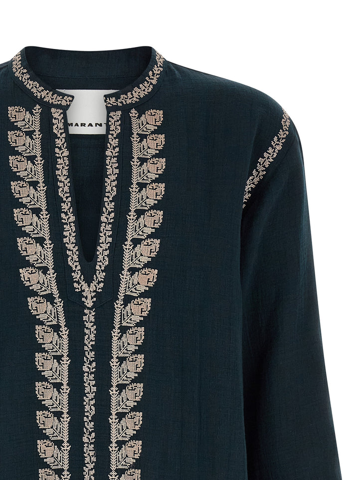 Isabel Marant Blue Cotton Blouse