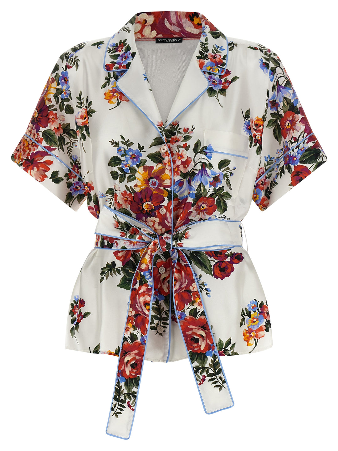 Dolce &amp; Gabbana White Silk Blouse