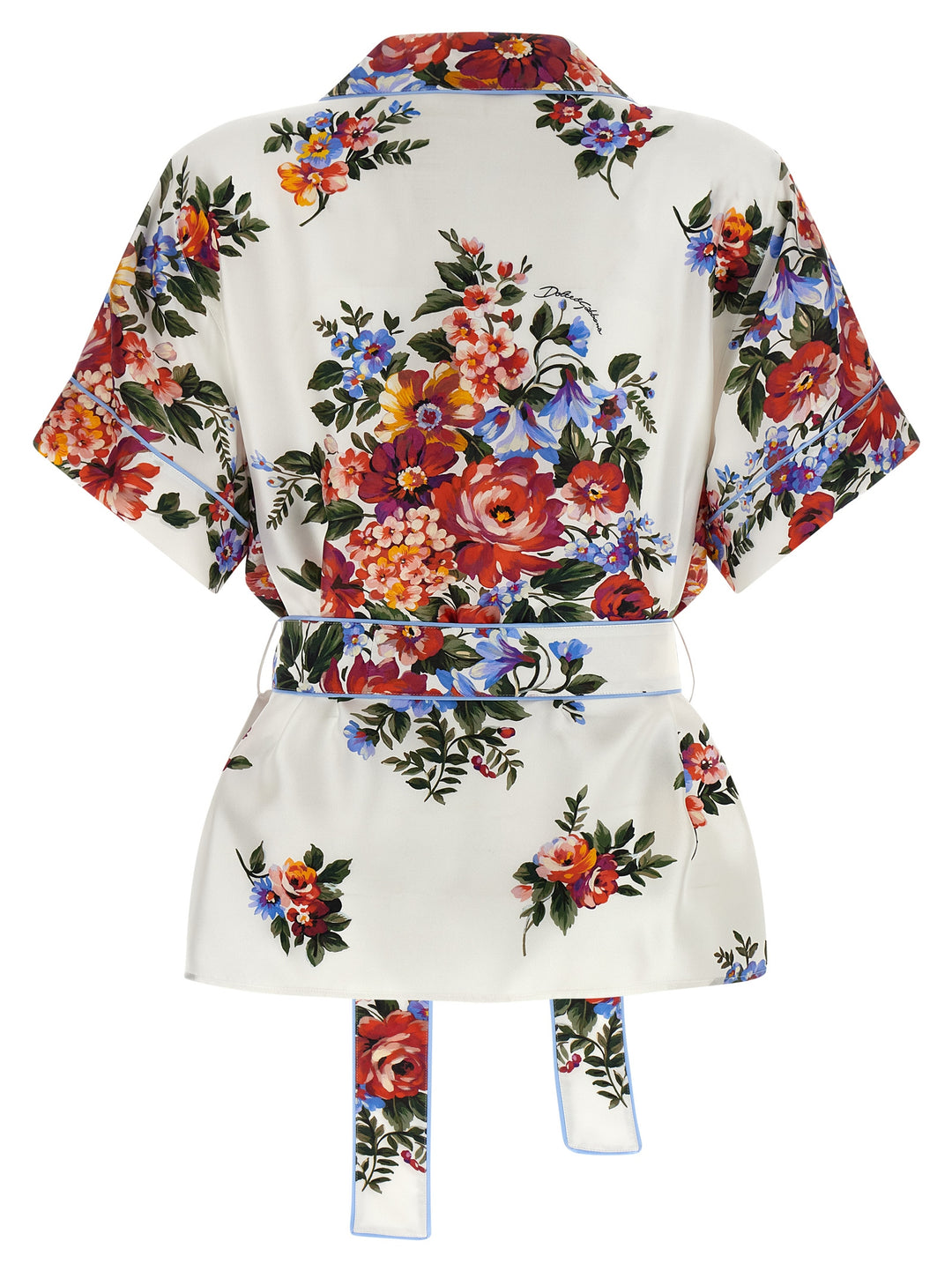 Dolce &amp; Gabbana White Silk Blouse