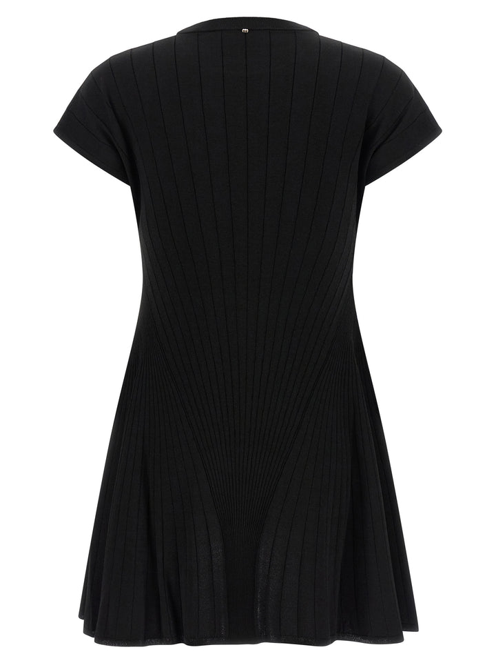 Sportmax Black Viscose Short Dress