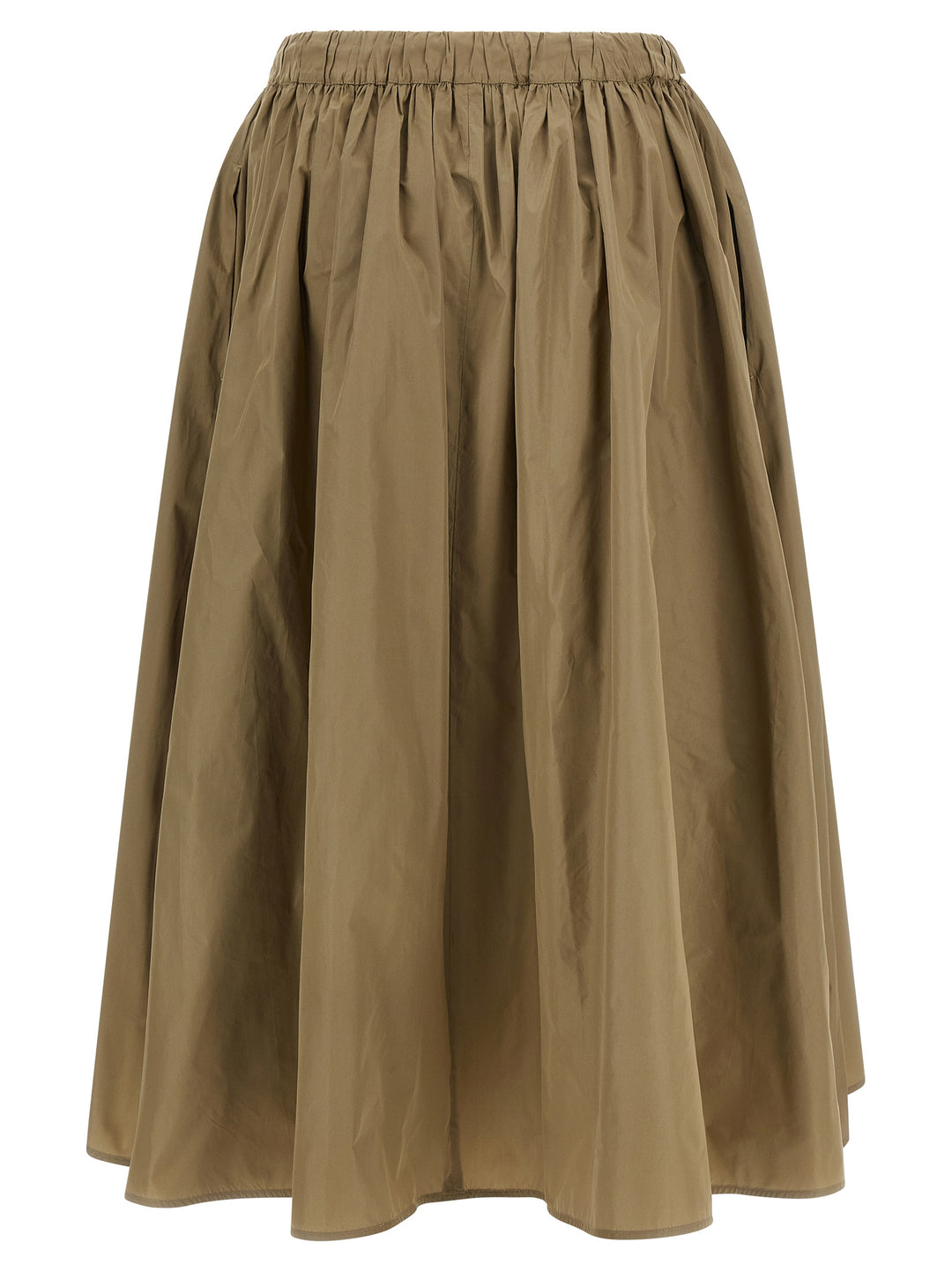 Max Mara Bicolor Polyester Midi Skirt