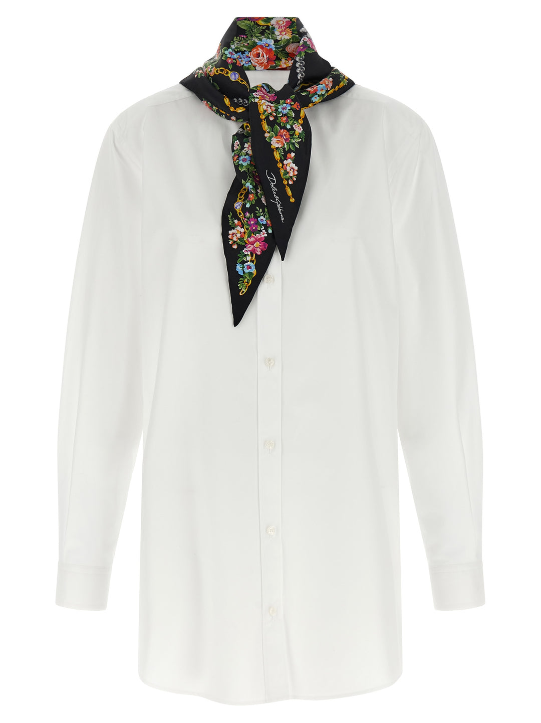 Dolce &amp; Gabbana White Cotton Blouse