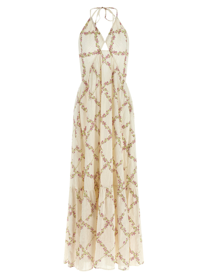 Twinset White Cotton Long Dress