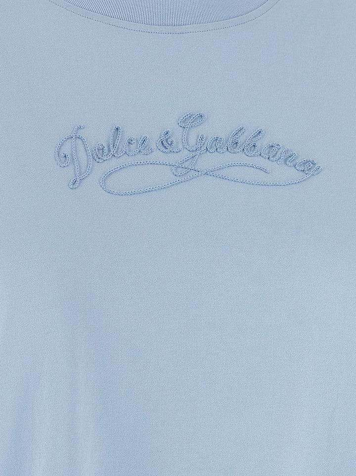 Dolce &amp; Gabbana Blue Cotton T-Shirt