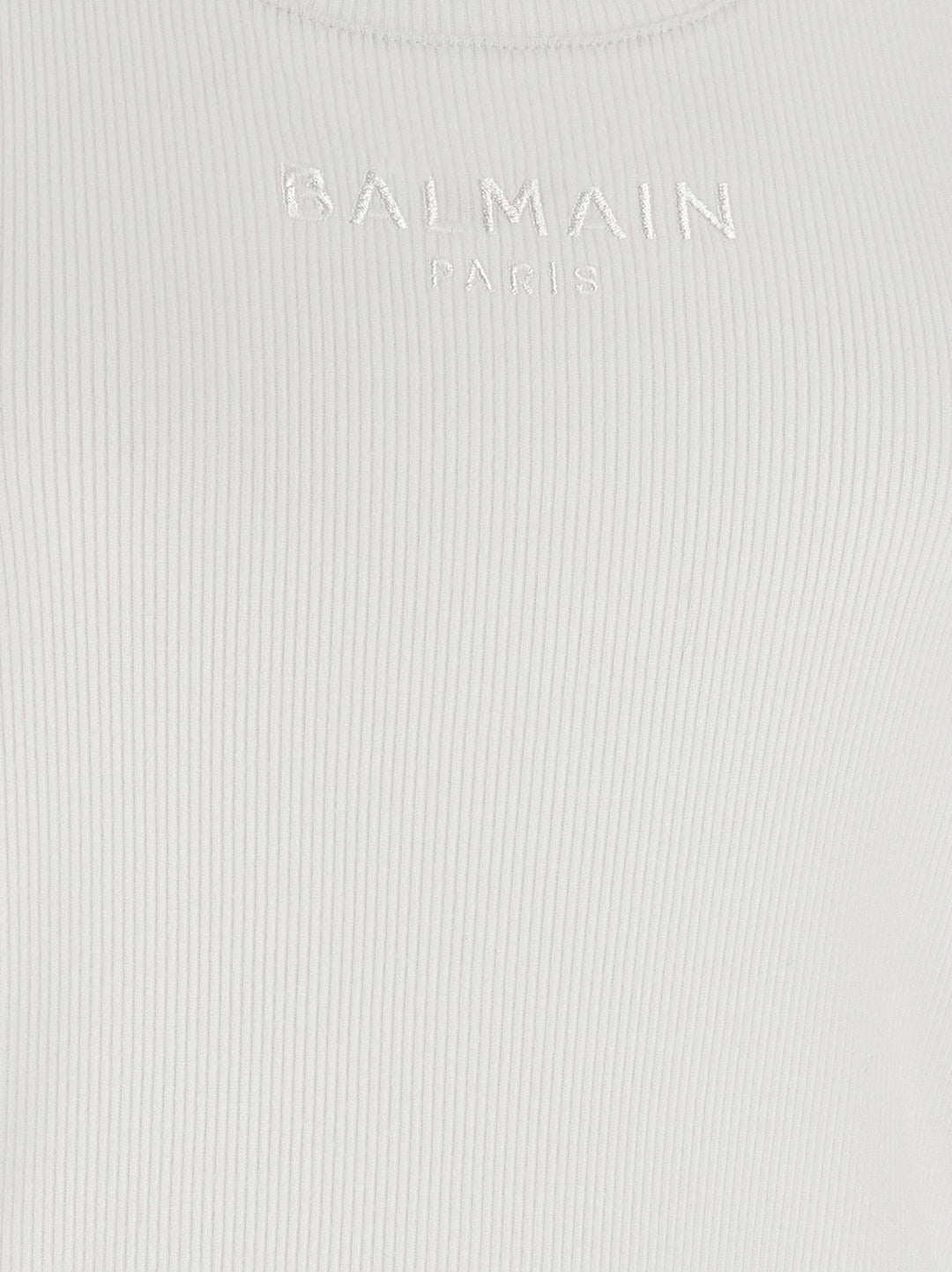 Balmain White Cotton Tank Tops