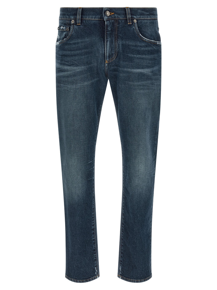 Dolce &amp; Gabbana Blue Cotton Jeans Denim