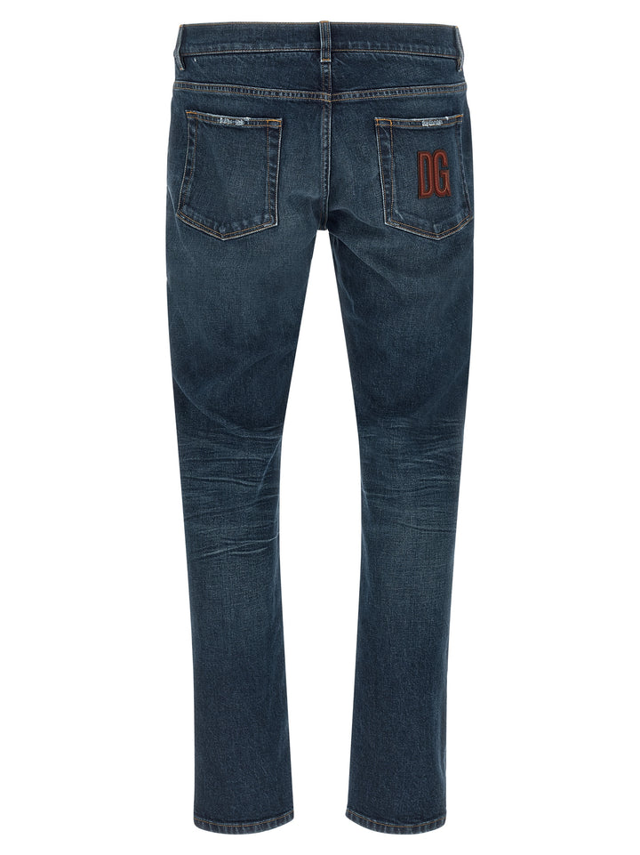 Dolce &amp; Gabbana Blue Cotton Jeans Denim