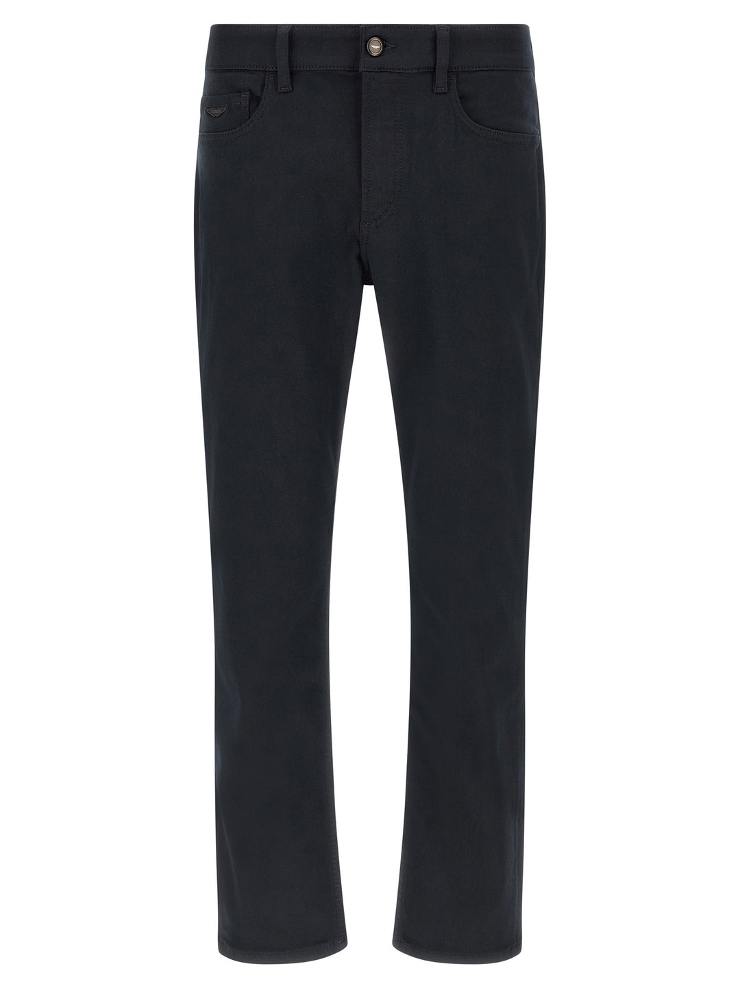 Hugo Boss Blue Polyester Straight-Leg Jeans