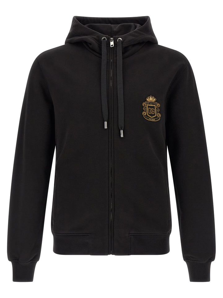 Dolce &amp; Gabbana Black Cotton Sweatshirt