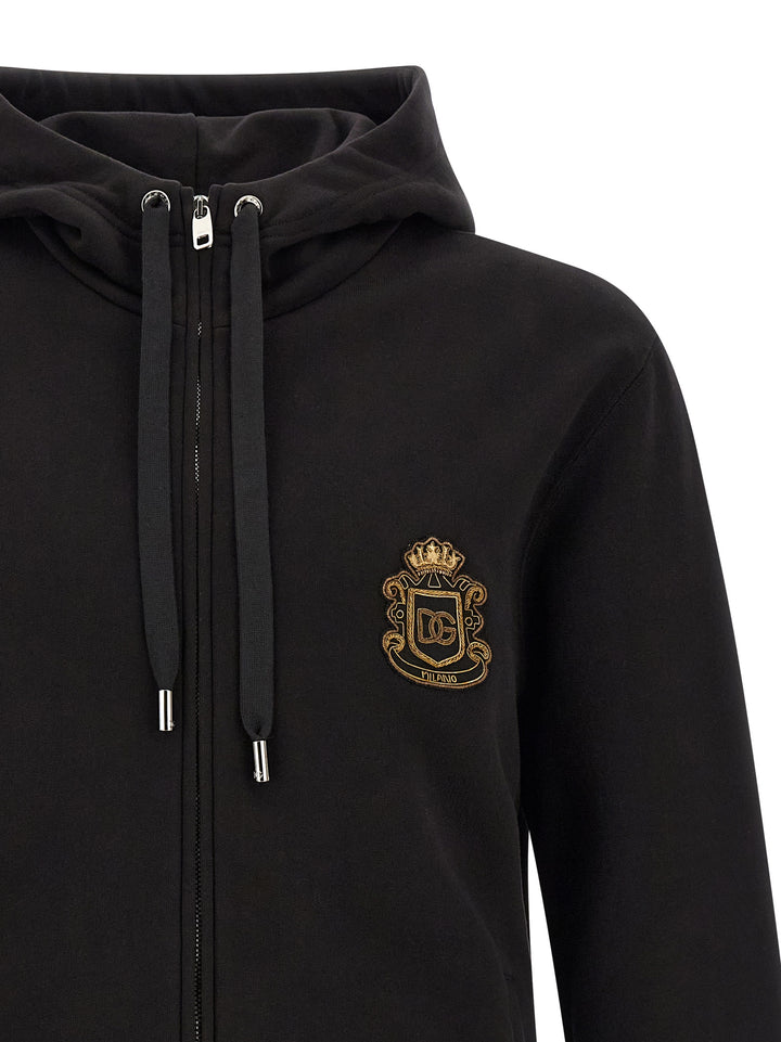 Dolce &amp; Gabbana Black Cotton Sweatshirt
