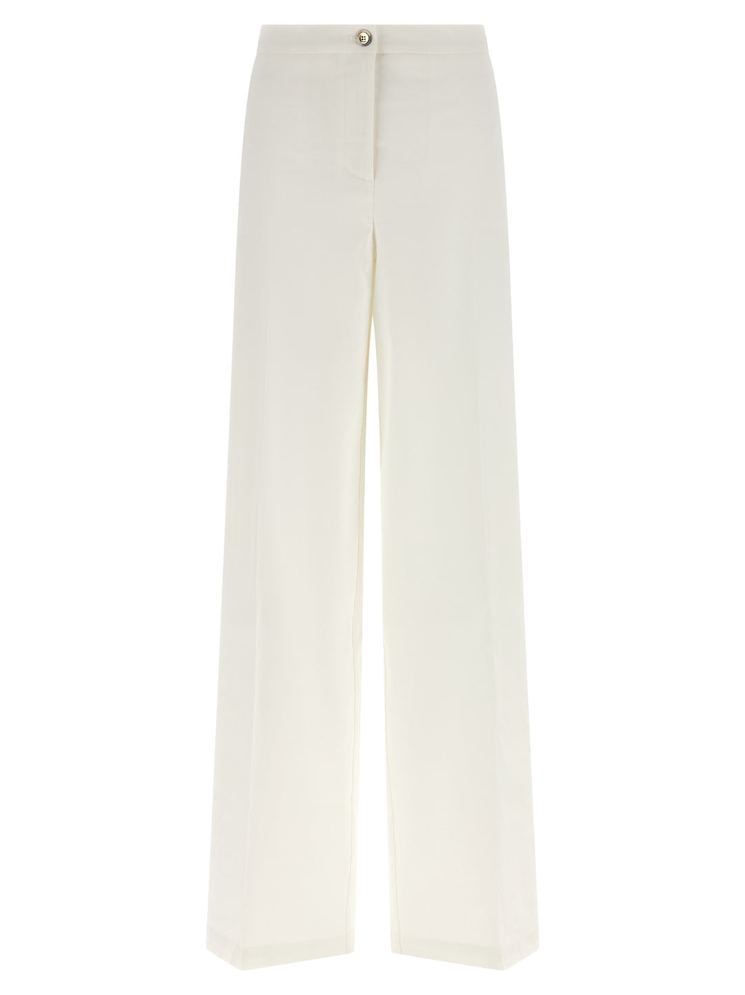 PINKO White Linen Casual Pants