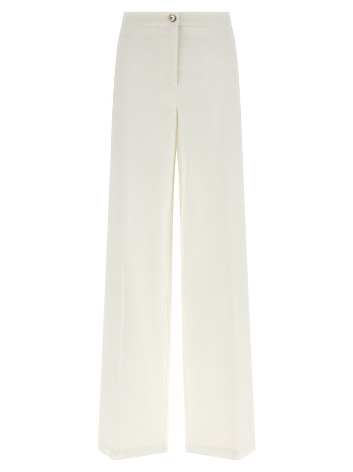 PINKO White Linen Casual Pants