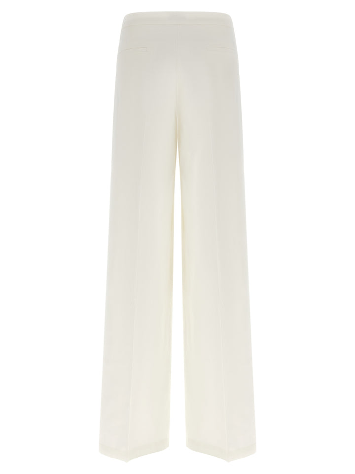 PINKO White Linen Casual Pants