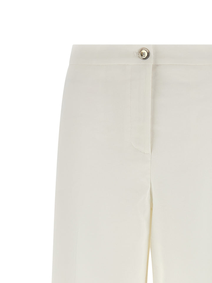 PINKO White Linen Casual Pants