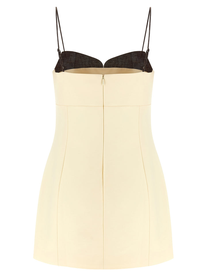 Entire Studios Beige Cotton Short Dress