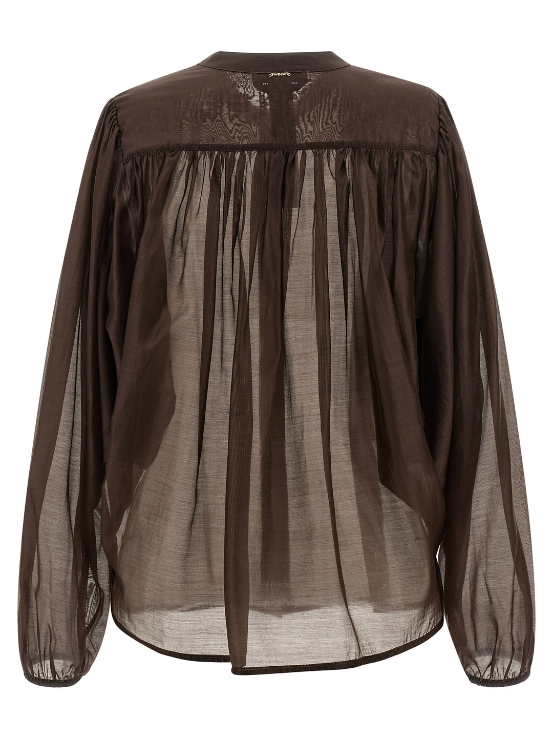 Twinset Brown Lycra Blouse