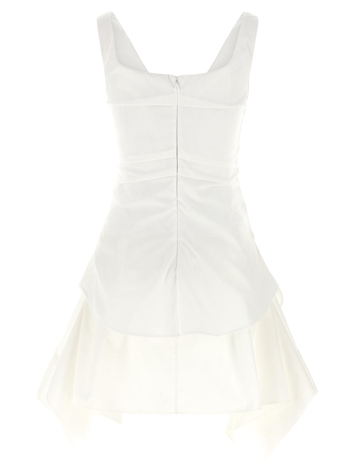 Alexander McQueen White Cotton Short Dress