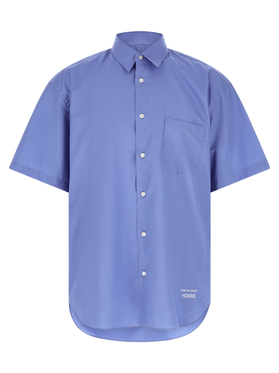 Comme Des Garçons Blue Cotton Blouse