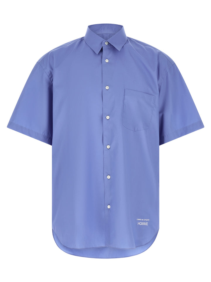 Comme Des Garçons Blue Cotton Blouse