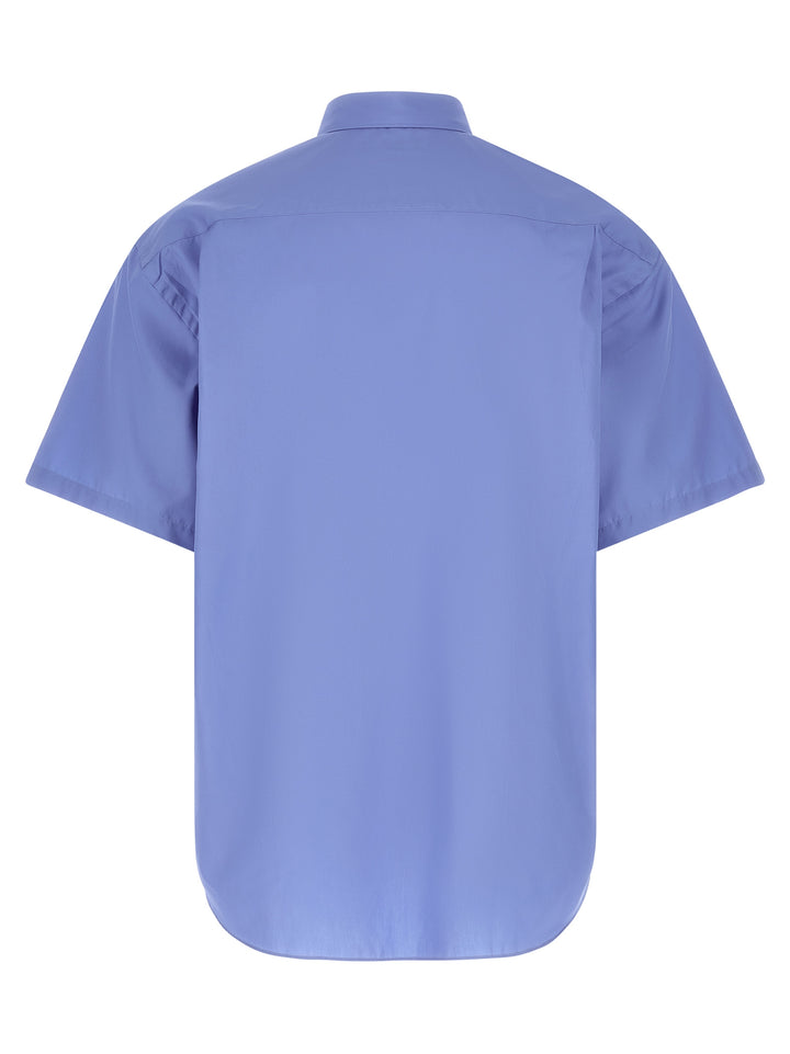 Comme Des Garçons Blue Cotton Blouse