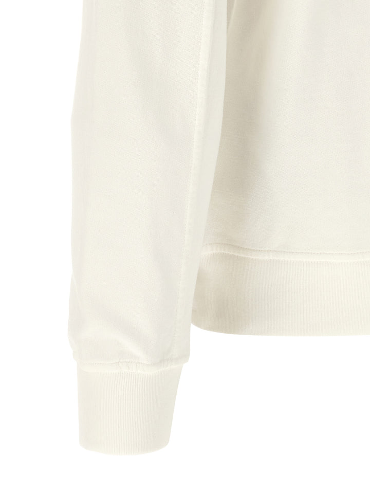 C.P. Company White Cotton Sweatshirt