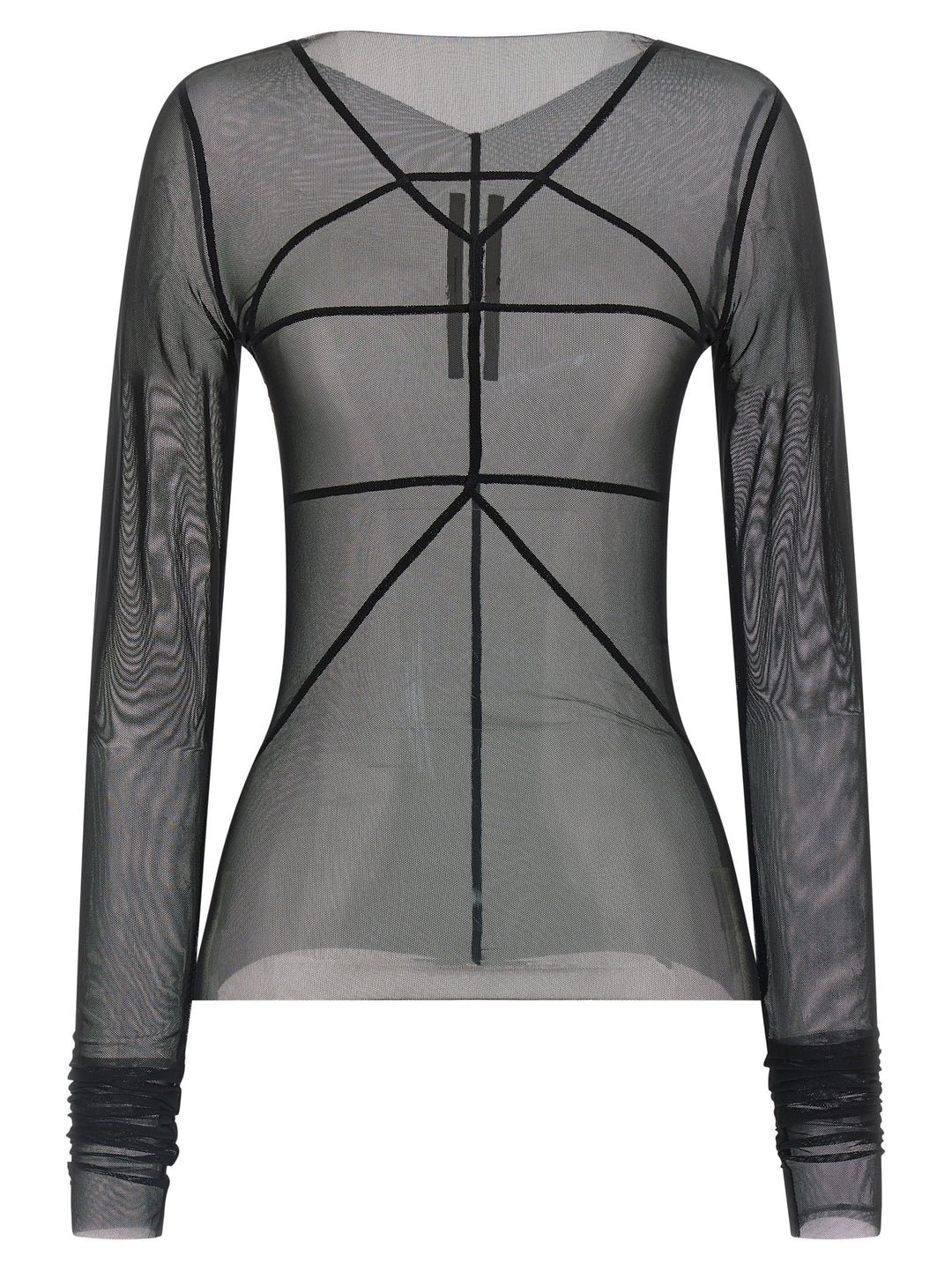 Rick Owens Black Nylon Cardigan