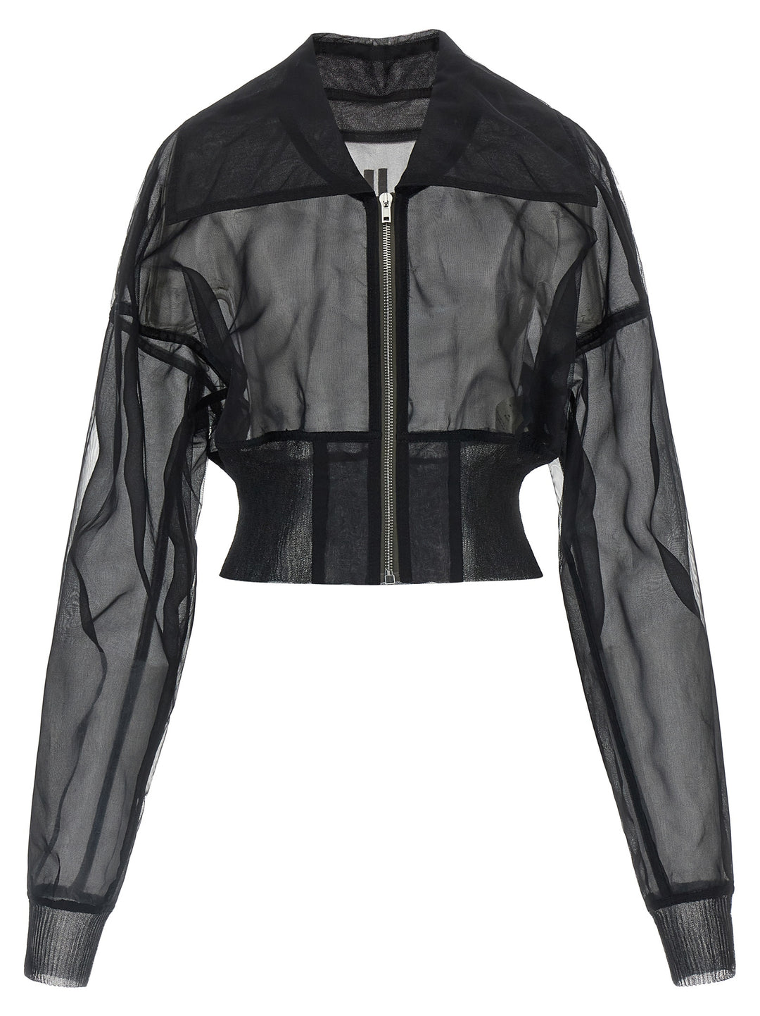 Rick Owens Black Nylon Bomber