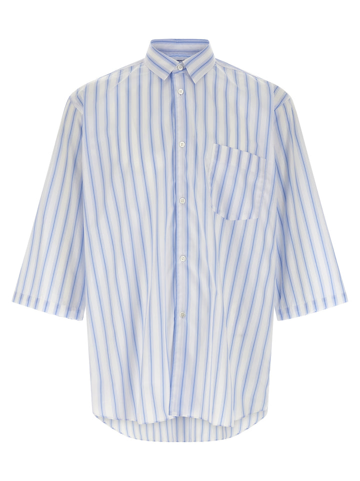 Comme Des Garçons Blue Cotton Blouse