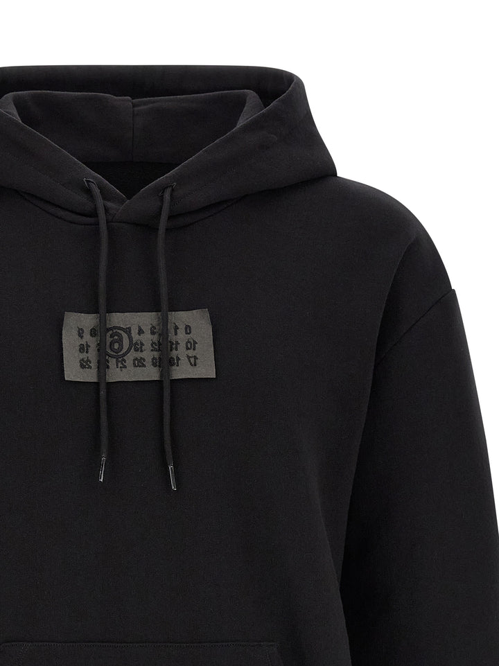 MM6 Maison Margiela Black Cotton Sweatshirt