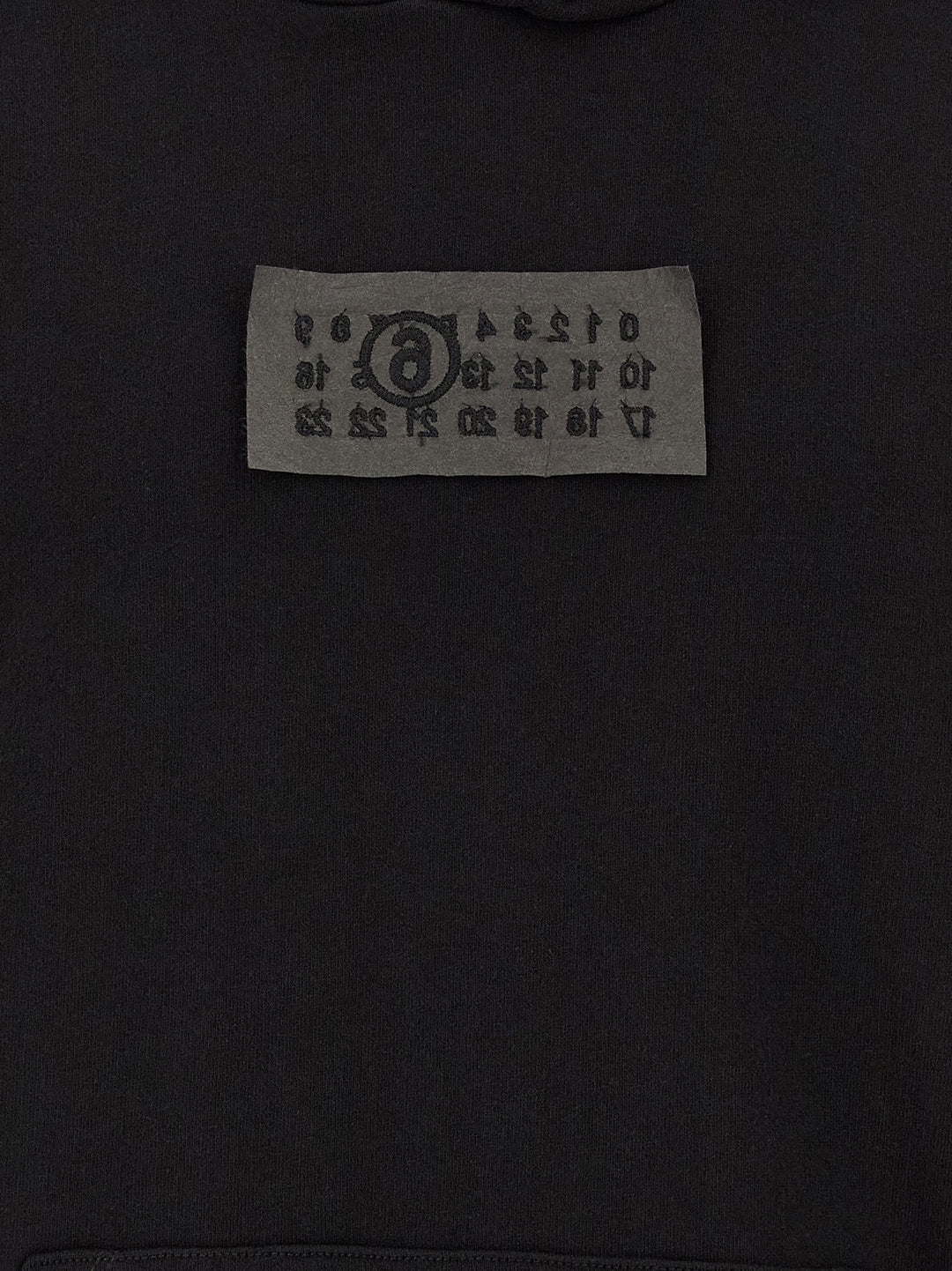 MM6 Maison Margiela Black Cotton Sweatshirt