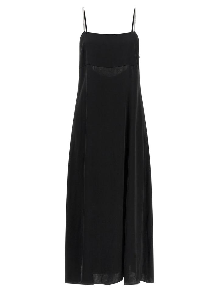 Peserico Black Viscose Long Dress