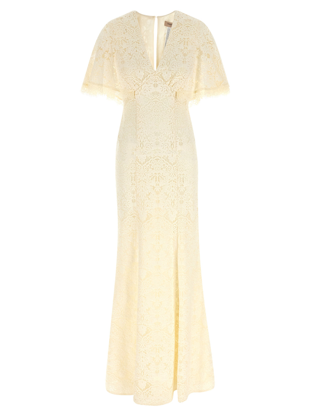 Twinset White Cotton Long Dress