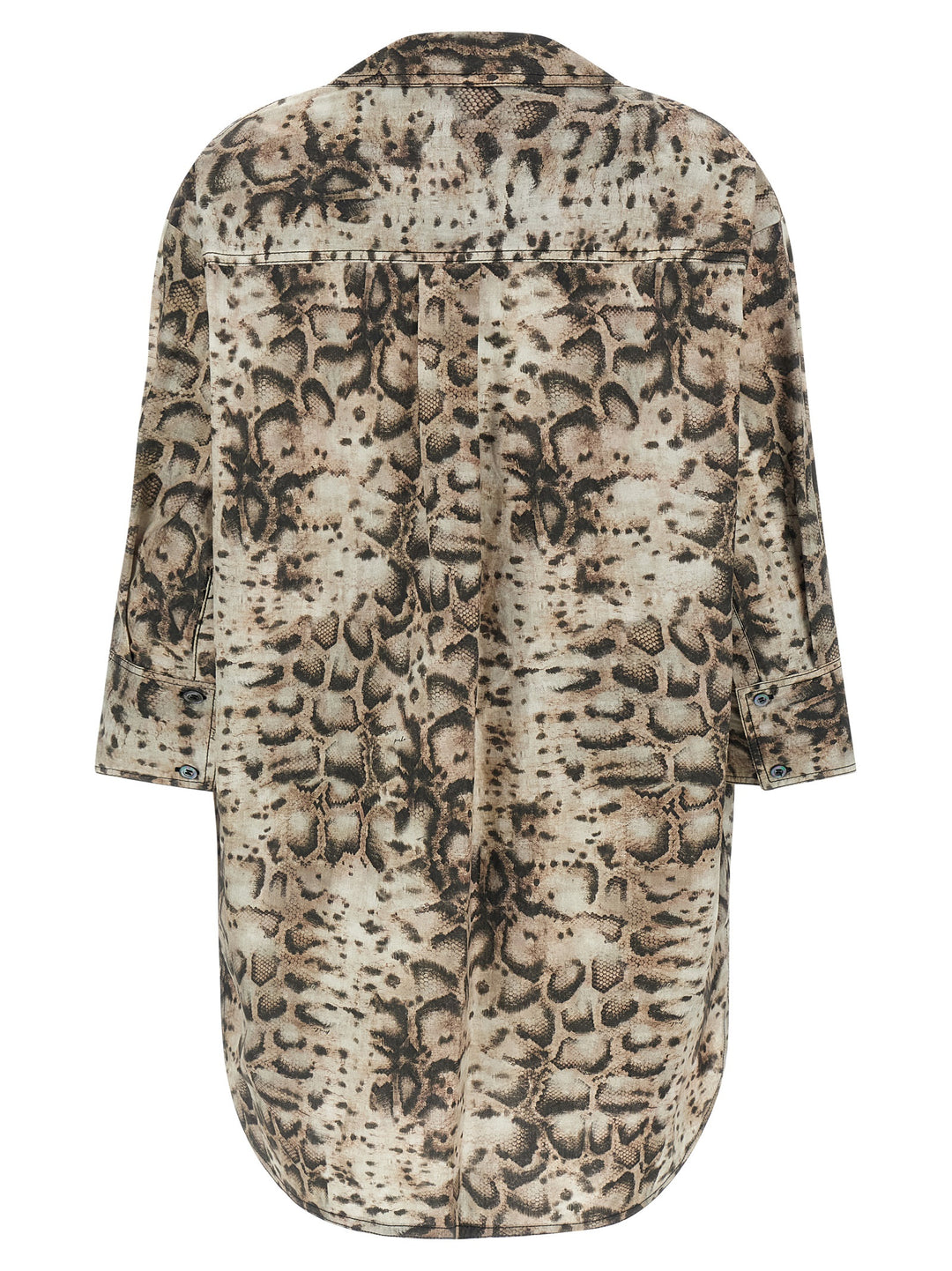 PINKO Gray Cotton Short Dress